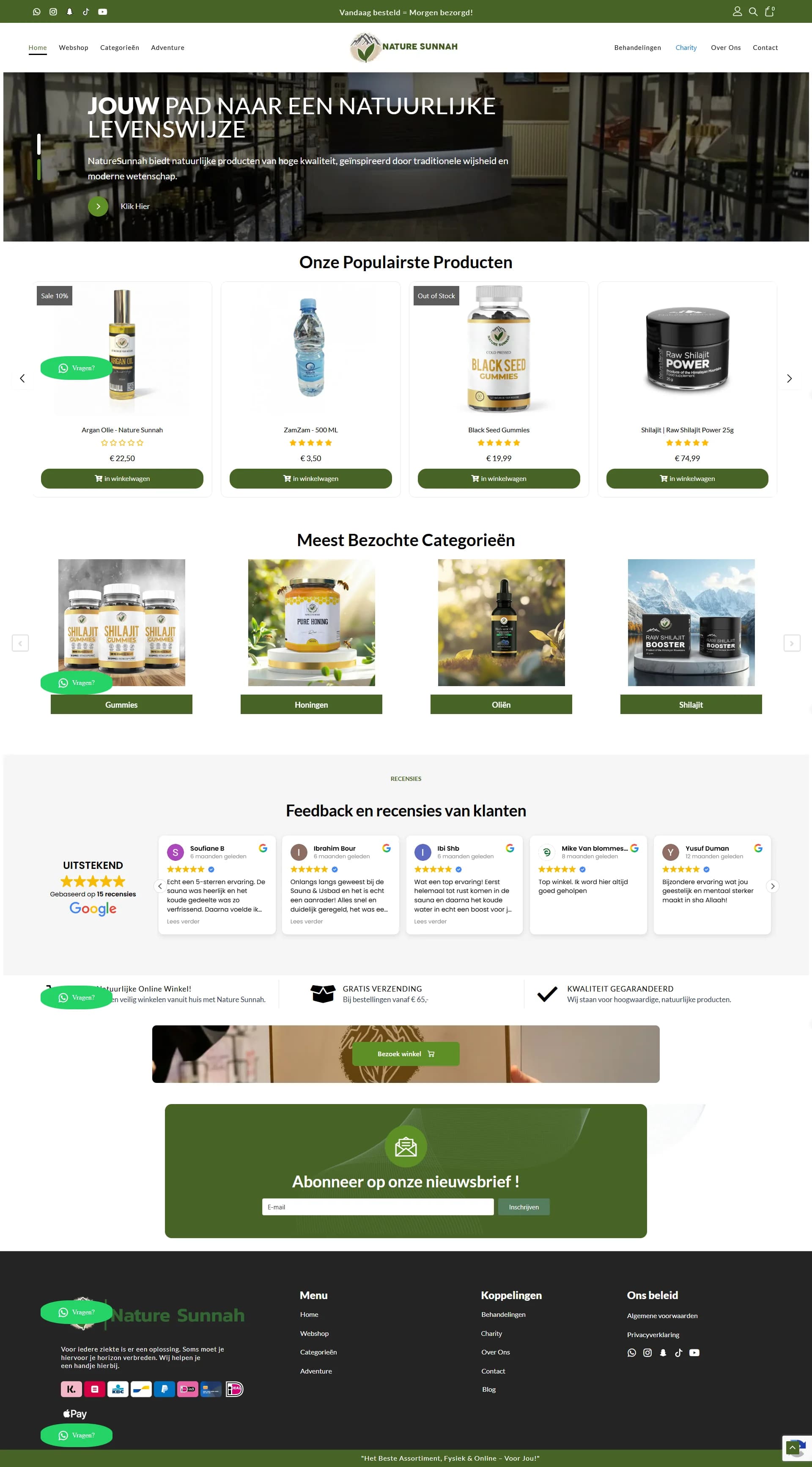 Nature Sunnah — Holistic Wellness & Adventure Platform Screenshot