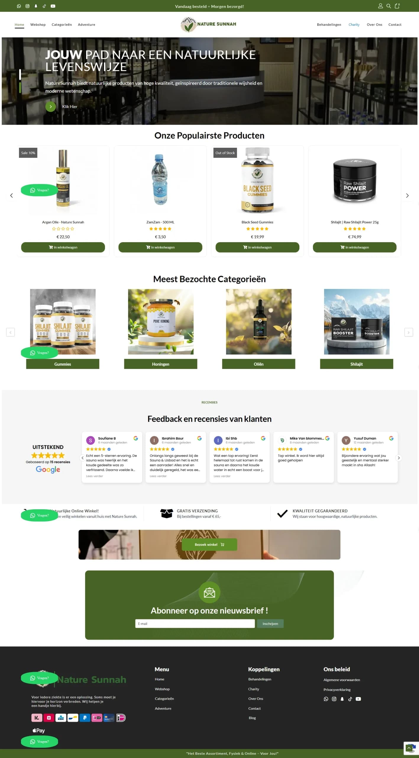 Nature Sunnah — Holistic Wellness & Adventure Booking Platform Screenshot