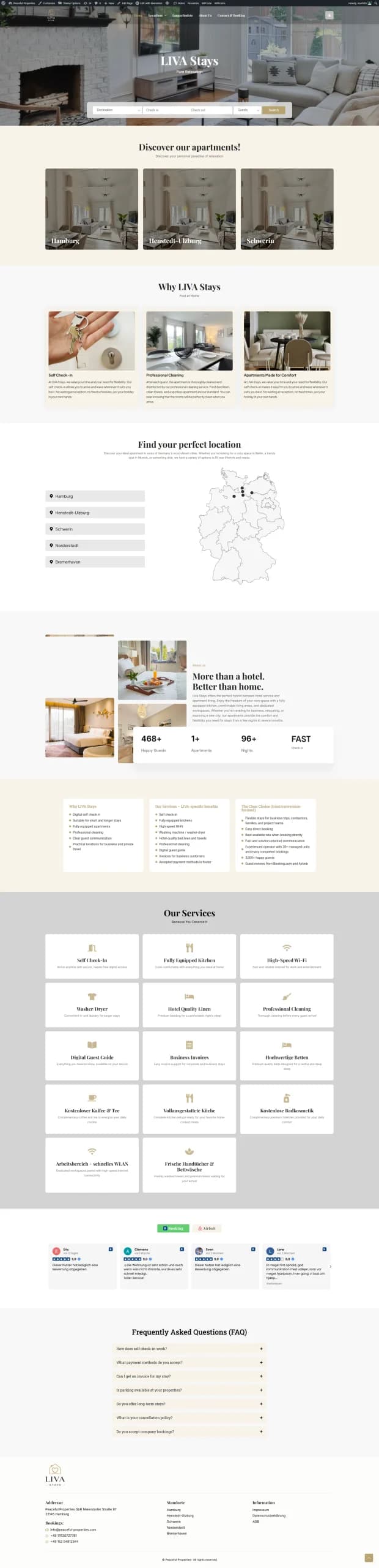 LIVA Stays — Short-Term Rental Booking Platform Screenshot